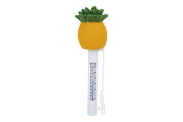 Cofan – Termómetro Flotante de Piña para Piscinas | Medición Precisa y Divertida | 23,5 x 6 cm